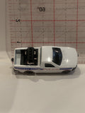 White Highway Patrol Police Truck Unbranded Toy Diecast Car