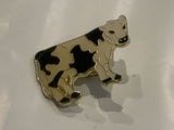 Black & White Holstein Dairy Cow Lapel Hat Pin BD