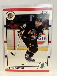 #154 Petri Skriko Vancouver Canucks 1990-91 Score Hockey Card