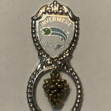 Invermere BC Pine Cone Salmon Fish Collectable Souvenir Spoon DB