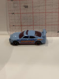 Blue HWPD Police Dodge Charger Drift 2009  Hot Wheels Toy Diecast Car