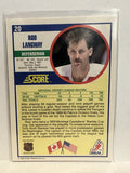 #20 Rod Langway Washington Capitals 1990-91 Score Hockey Card