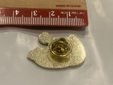 Black Roaring Panther Lapel Hat Pin BD