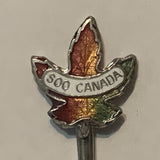 Soo Canada Ontario Maple Leaf collectable Souvenir Spoon PU