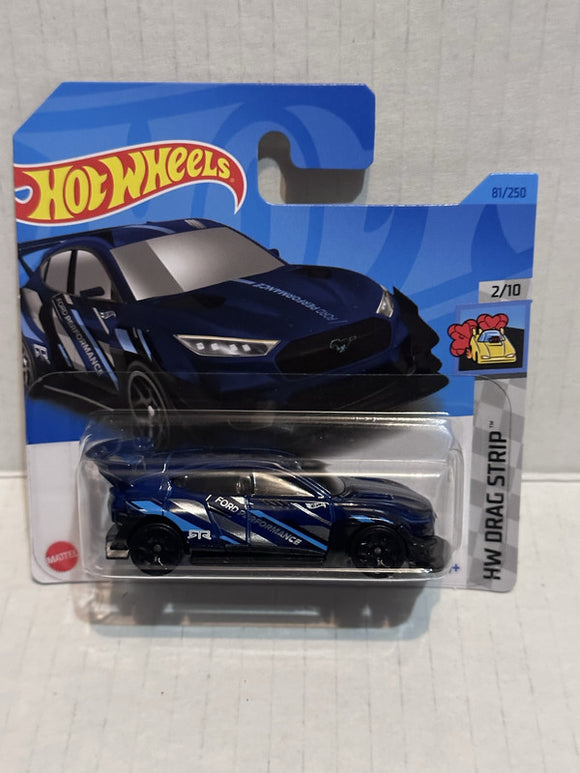 Blue Ford Mustang Mach-E 1400 HW Drag Strip 2/10 81/250 HKH29 2021 Hot Wheels Diecast Car
