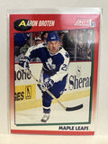 #250 Aaron Broten Toronto Maple Leafs 1991-92 Score Hockey Card