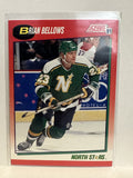 #160 Brian Bellows Minnesota North Stars 1991-92 Score Hockey Card