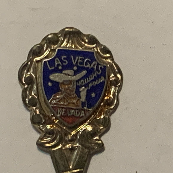 Las Vegas Nevada Cowboy Mascot collectable Souvenir Spoon PU