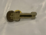 Double Neck Guitar Lapel Hat Pin BD