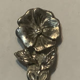 Rocky Mountain House Alberta Wild Rose Flower Collectable Souvenir Spoon DC