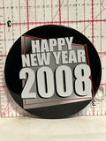 Happy New Year 2008 Button Pinback