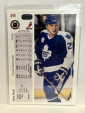 #241 Peter Zezel Toronto Maple Leafs 1991-92 Upper Deck Hockey Card