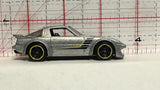 Silver Mazda Rx-7 2011 J43 Hot Wheels Diecast Car