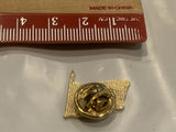 Waving USA American Flag Lapel Hat Pin BD