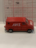Red Avis Van Fourgon 1/65 Majorette Toy Diecast Car