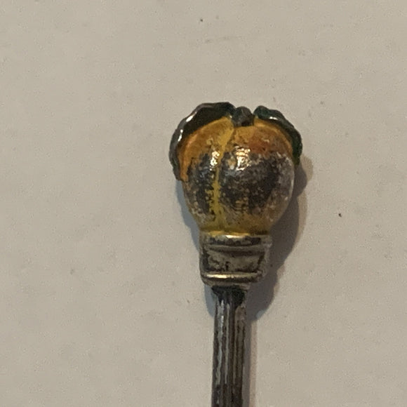 Creston BC Peach collectable Souvenir Spoon PV