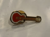 Red White Guitar  Lapel Hat Pin BE