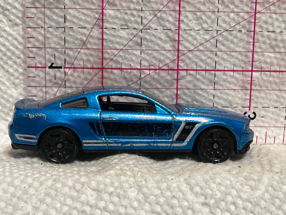 Blue 2010 Ford Mustang GT 2009 Hot Wheels Diecast Car