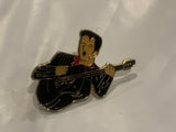 Man Playing a Guitar Lapel Hat Pin BE