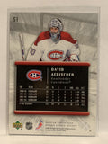#51 David Aebischer Montreal Canadiens 2005-06 Upper Deck Rookie Update Hockey Card