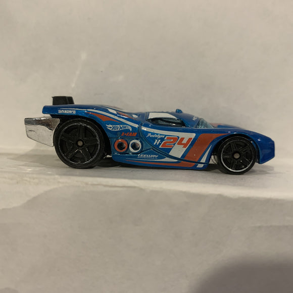 Blue Prototype H-24 ©2007 Hot Wheels Diecast Car DE