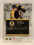 #9 Patrice Bergeron Boston Bruins 2005-06 Upper Deck Rookie Update Hockey Card