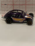 Purple Custom Volkswagon Beetle 2008  Hot Wheels Toy Diecast Car