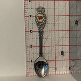 Athabasca Alberta Wild Rose Flower collectable Souvenir Spoon PV