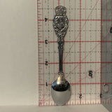 Athabasca Alberta Wild Rose Flower collectable Souvenir Spoon PV