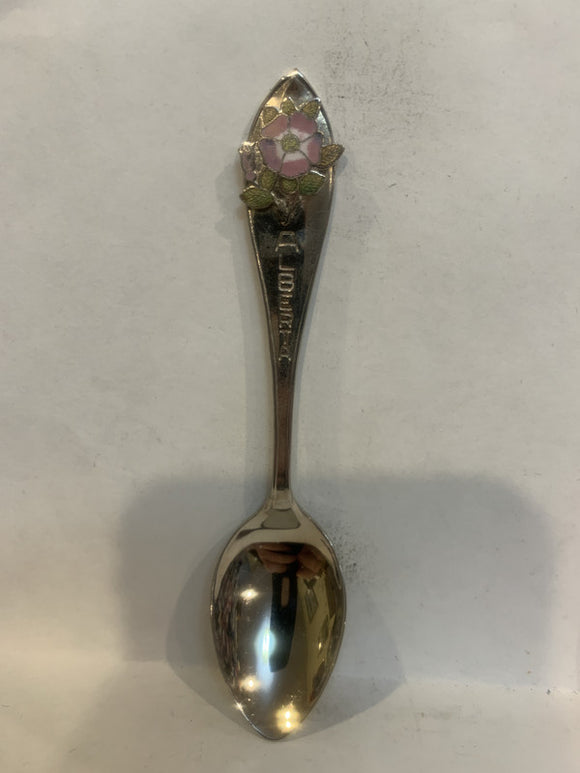 Alberta Wild Rose Souvenir Spoon
