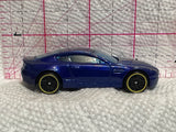 Blue Aston Martin V8 Vantage 2015 Hot Wheels Diecast Car