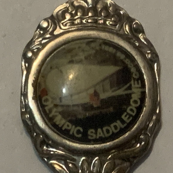Olympic Saddledome Calgary Alberta Collectable Souvenir Spoon DD