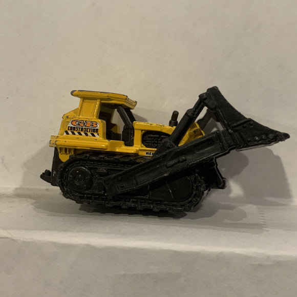 Yellow Bull Dozer Ground Breaker ©2006 Matchbox Diecast Car DE