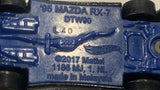 Blue '95 Mazda RX-7 DTW90 Hot Wheels Toy Diecast Car