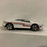 White Sports Racer Unbranded Diecast Car DE