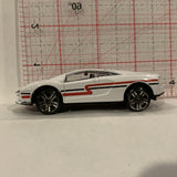 White Sports Racer Unbranded Diecast Car DE