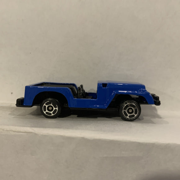 Blue Police Jeep Unbranded Diecast Car DE