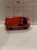 Red Fire Brigade Van Unbranded Toy Diecast Car