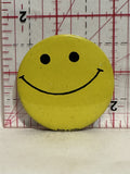 Yellow Smiling Face Button Pinback