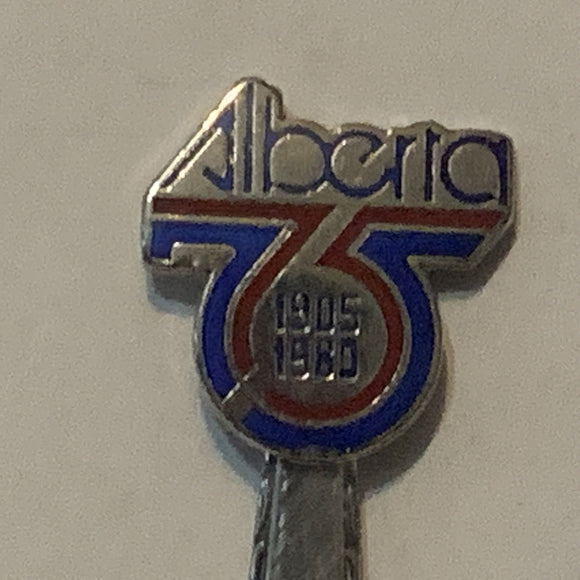Glen Bow Museum Alberta 75th 1905 1980 collectable Souvenir Spoon PW