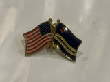 USA Aruba Friendship Flags Lapel Hat Pin BF