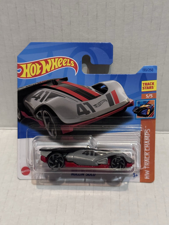 Grey Rollin Solo HW Track Champs 5/5 133/250 HKG41 2021 Hot Wheels Diecast Car