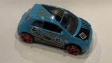 Blue Fiat 500 Hot Wheels Toy Diecast Car