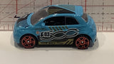 Blue Fiat 500 Hot Wheels Toy Diecast Car