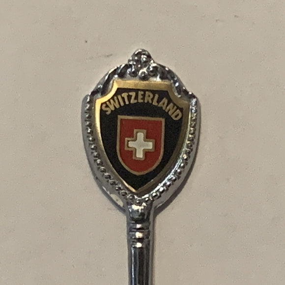 Switzerland Flag collectable Souvenir Spoon PW