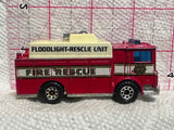 Red Fire Rescue Engine Truck Mack Auxiliary Power 1/84 Matchbox Diecast Car