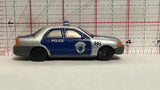 Grey Blue Police Car DKG2 Unbranded Diecast Car