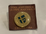 Pope John Paul II 1984 Visit Lapel Hat Pin BG