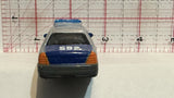 Grey Blue Police Car DKG2 Unbranded Diecast Car