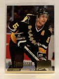 #169 Ulf Samuelsson Pittsburgh Penguins 1994-95 Fleer Ultra Hockey Card